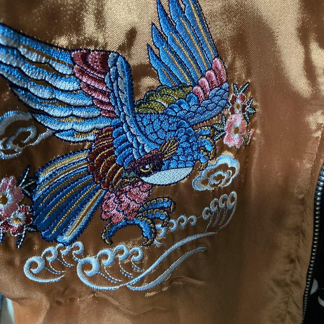 TEDCOMPANY・スカジャン・リバーシブル・別珍・40inc・ネイビー - メルカリ