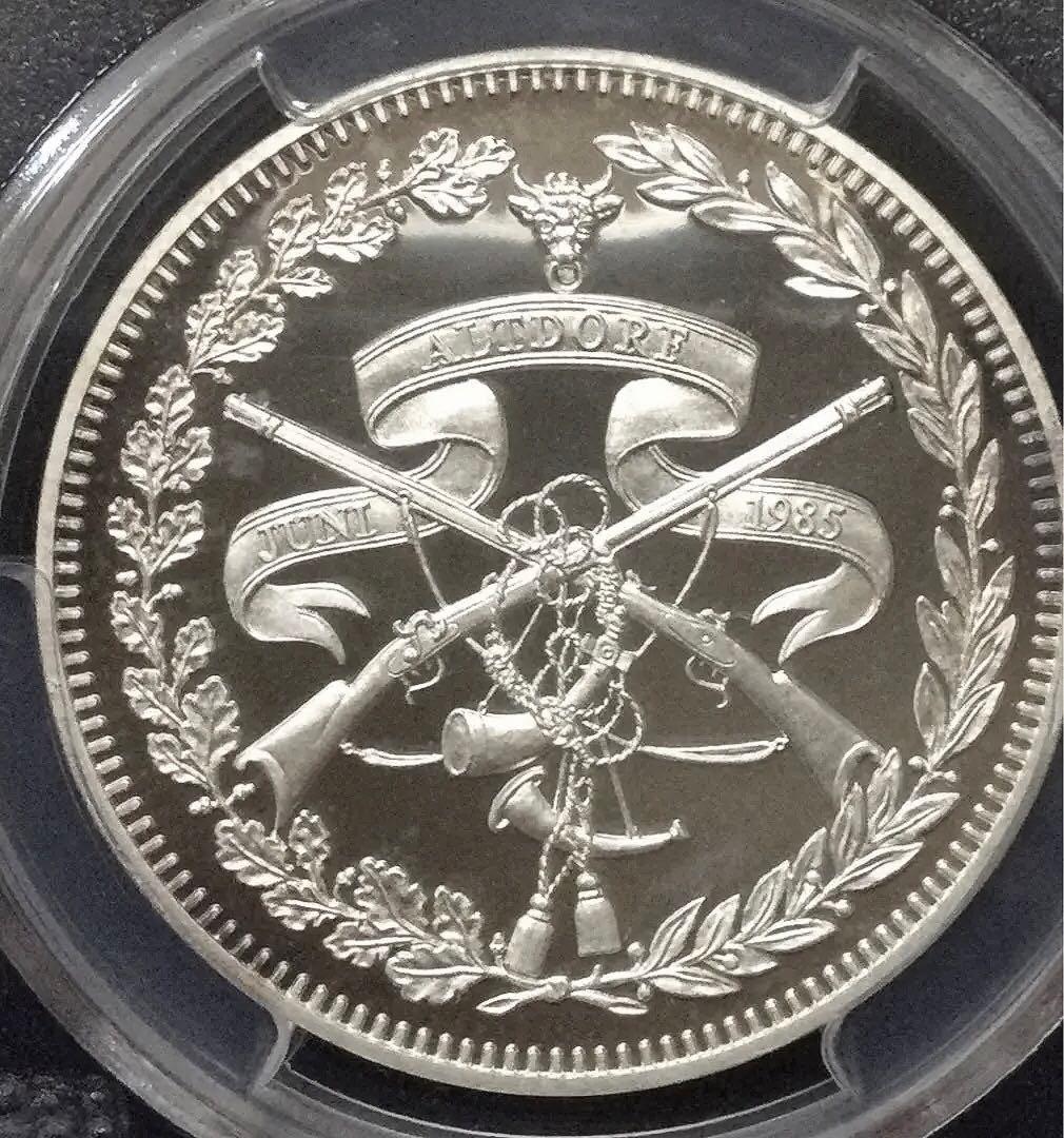 スイス射撃祭 1985年50フラン銀貨 PR68DCAM