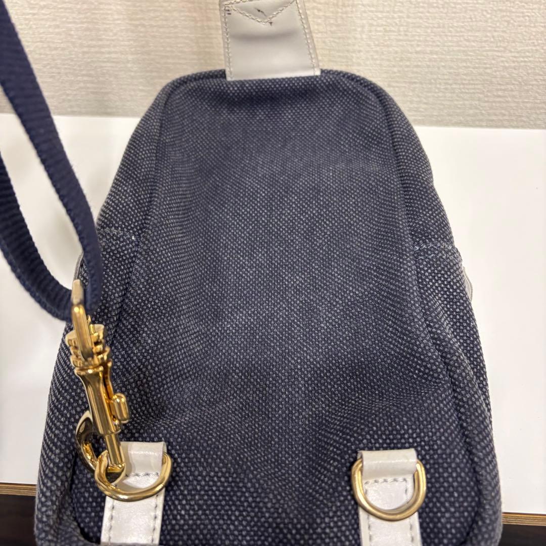 muta MARINE × bonfanti ボディバッグ キャンパス ネイビー - メルカリ