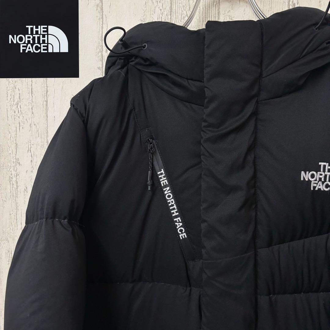 【激レア】THE NORTH FACE ロングダウンコート　ダウンジャケット　黒 激レア】ノースフェイス ホワイトレーベル ロングダウンコート 韓国