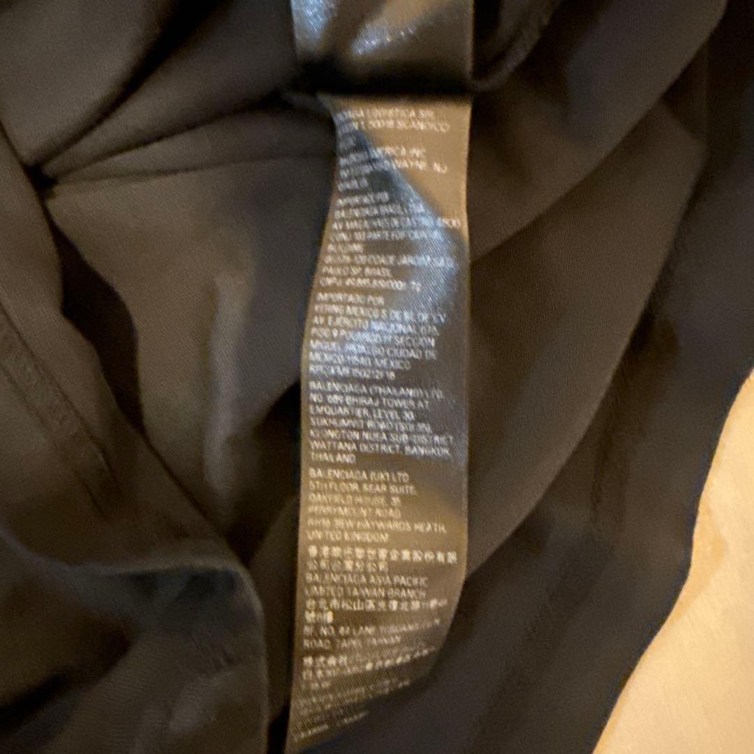 BALENCIAGAバレンシアガブリーチダメージ加工ロングスリーブ長袖T