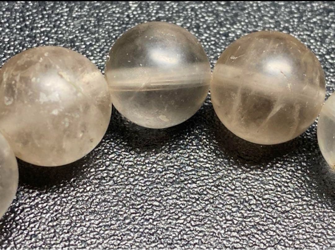 214 ザギ水晶 14mmザギマウンテンクォーツ ブレスレット