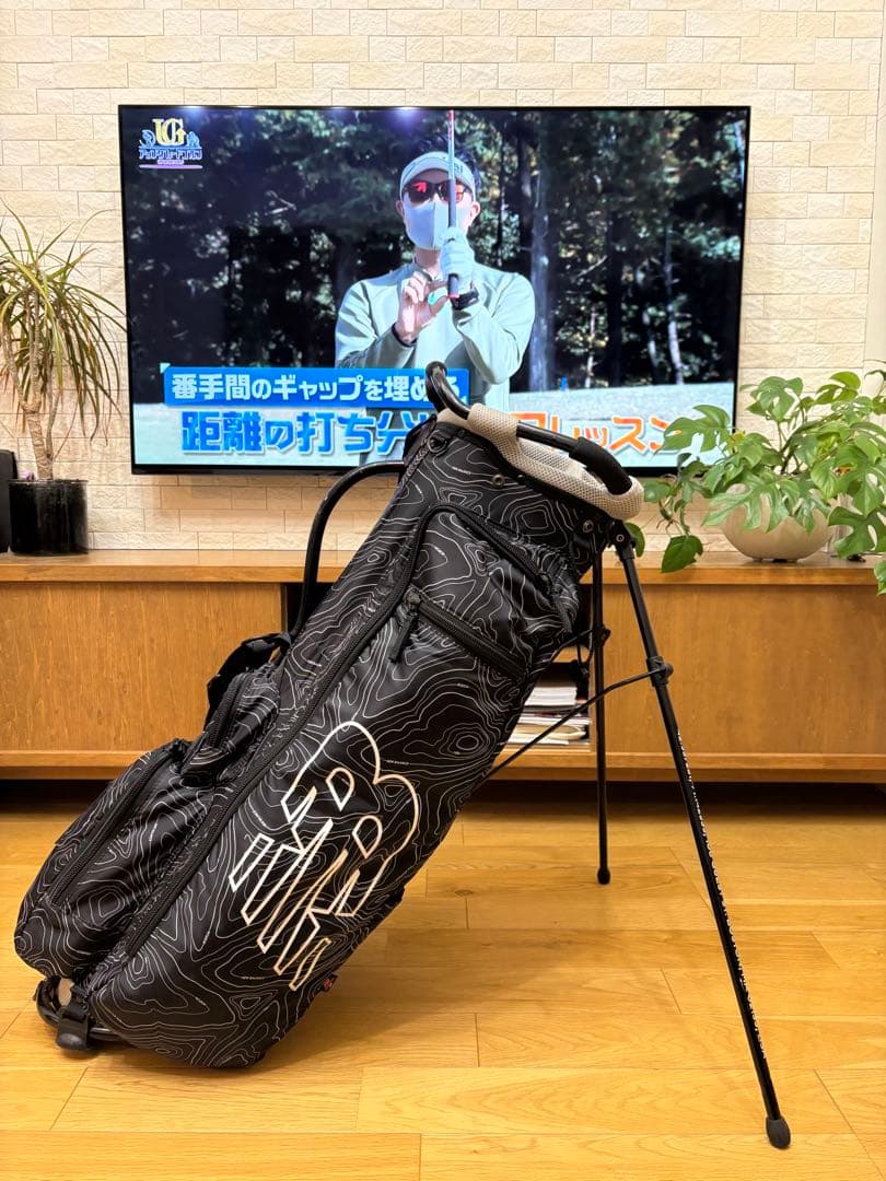 希少】ニューバランス等高線プリントアルミフレームスタンドキャディ