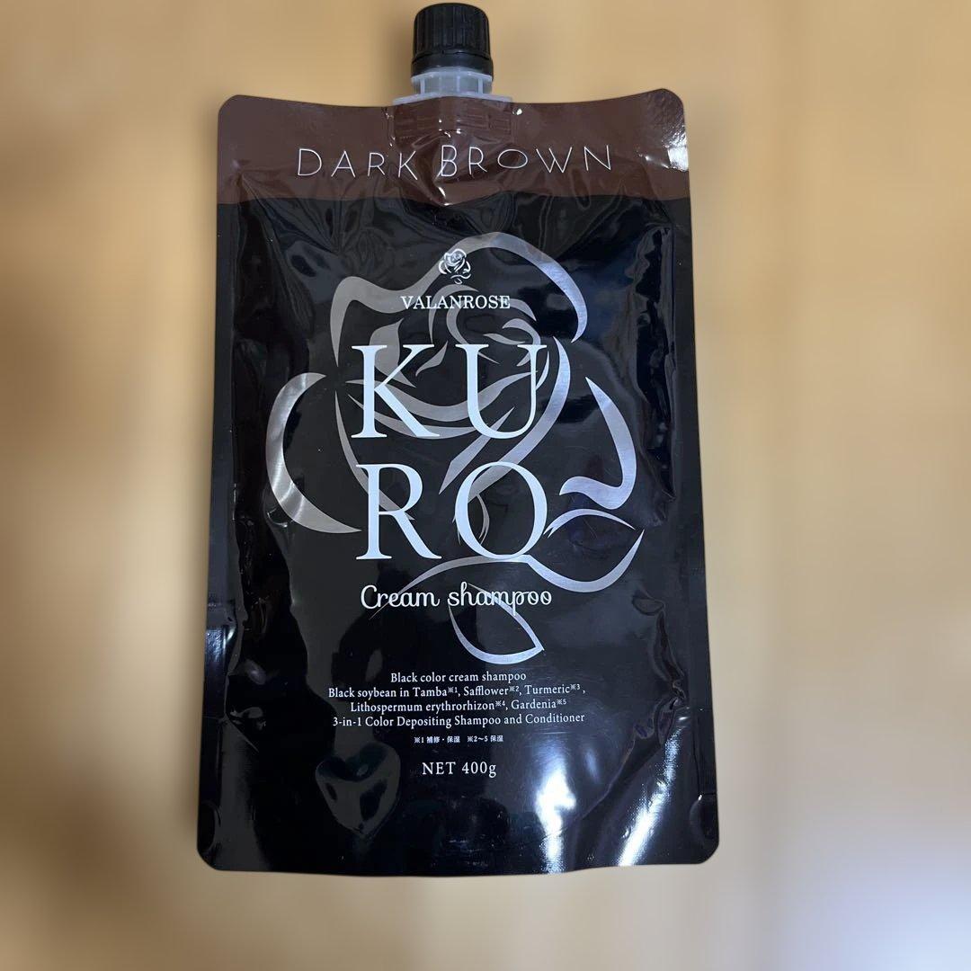 新品 VALANROSE KURO クロ クリームシャンプー ダークブラウン - メルカリ