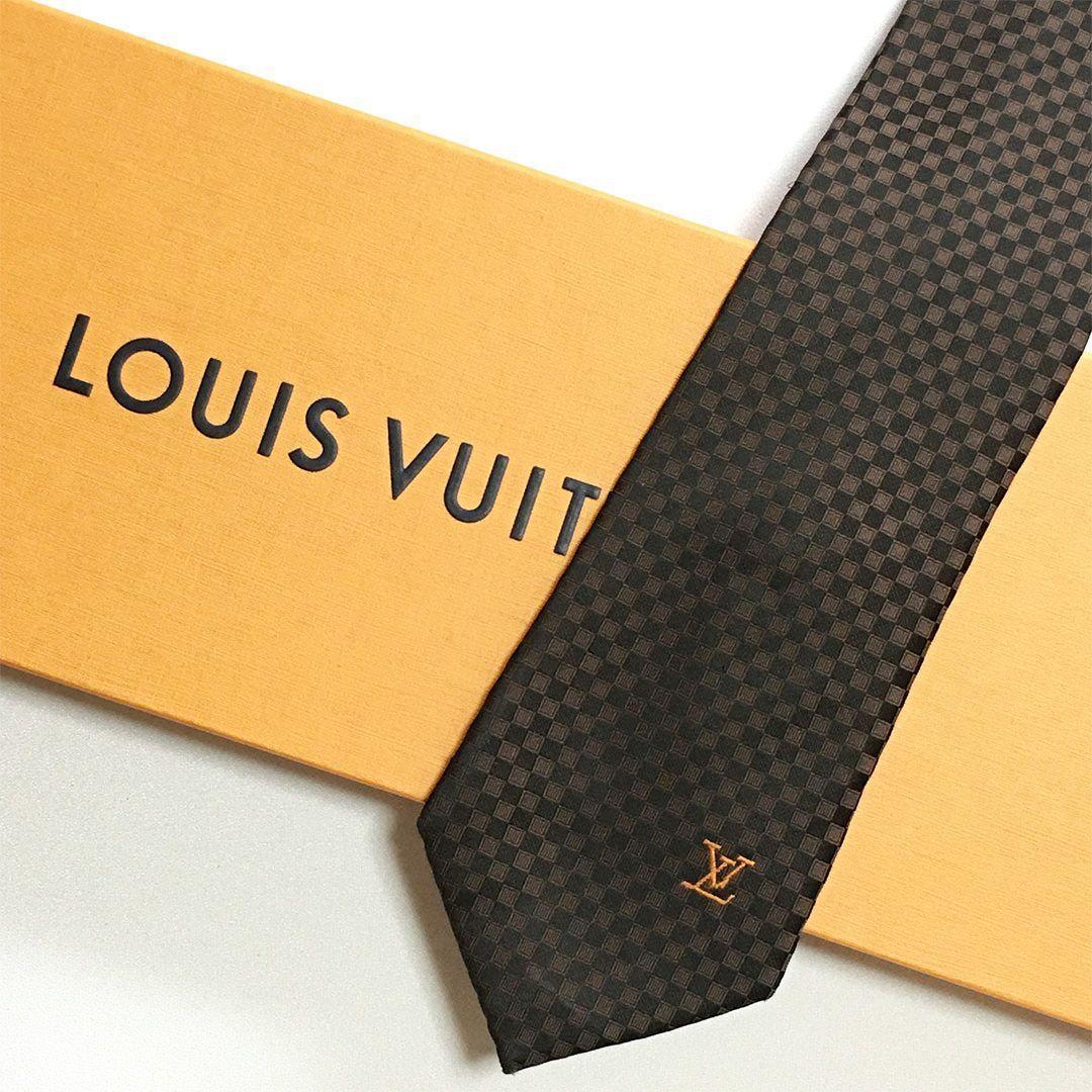 未使用級 ルイヴィトン Louis Vuitton ネクタイ マイクロダミエ - メルカリ