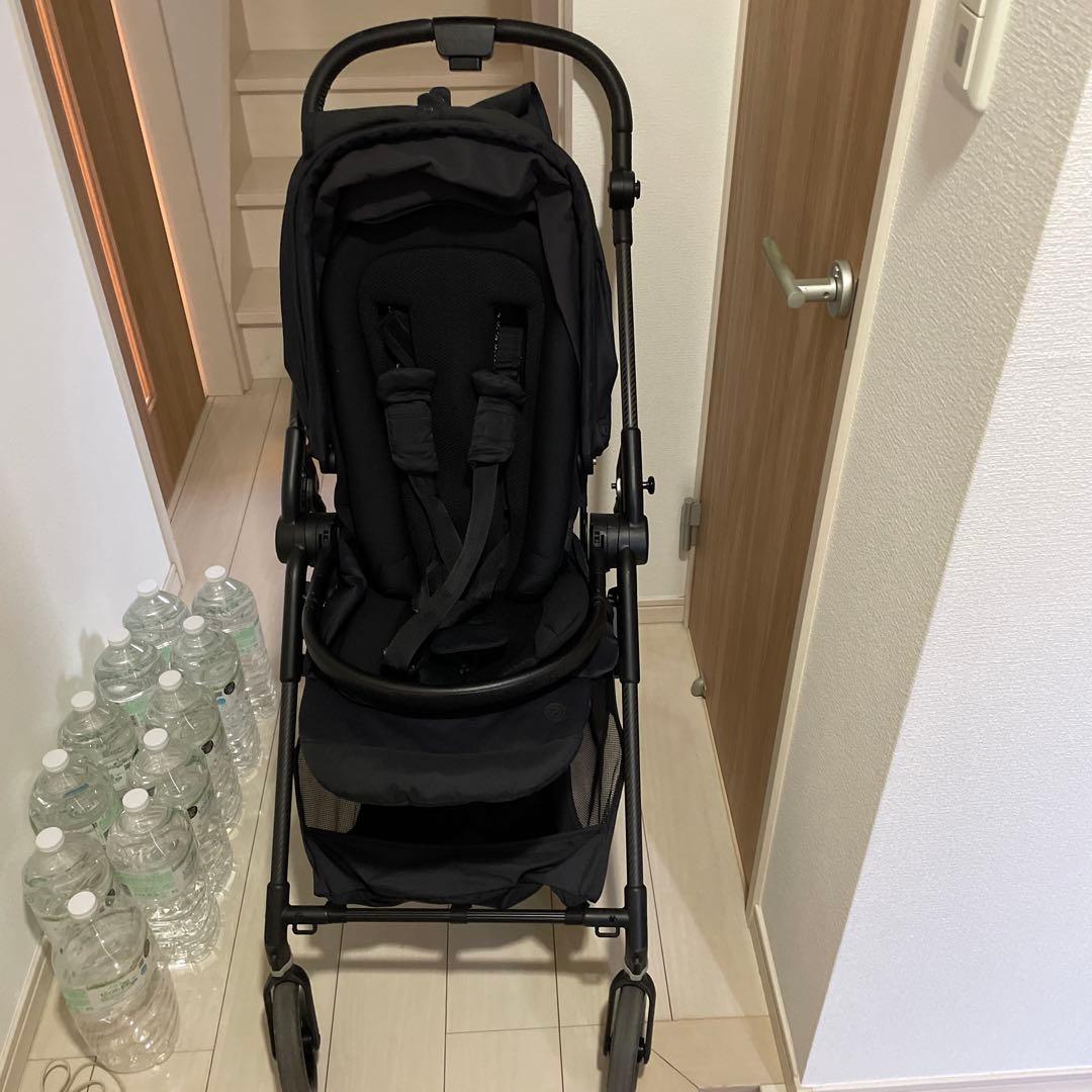 サイベックス　メリオ　カーボン新生児インレイ付き サイベックスメリオ】新生児用インレイいつまで使う？【付け方も紹介】