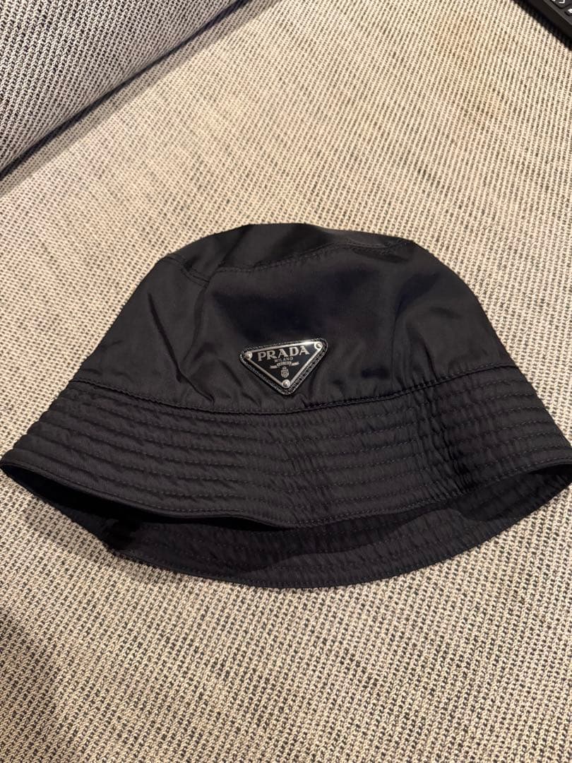 【美品】PRADA バケットハット ナイロン 黒 楽天市場】【送料無料】【本物】人気☆PRADA☆プラダ☆バケットハット