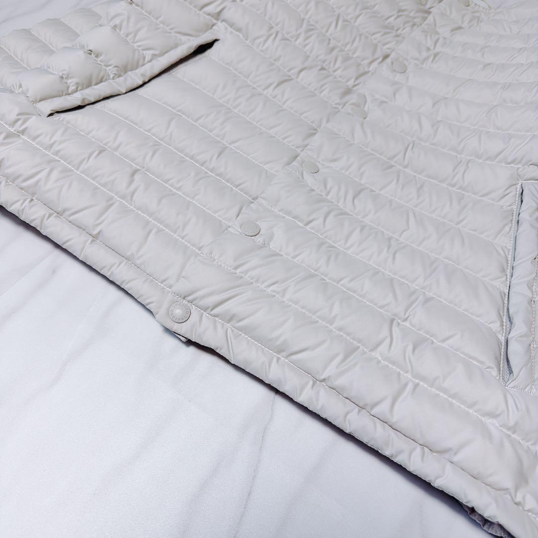 《美品》ORCIAL インナーダウンクルーネックジャケット ライトベージュ 1