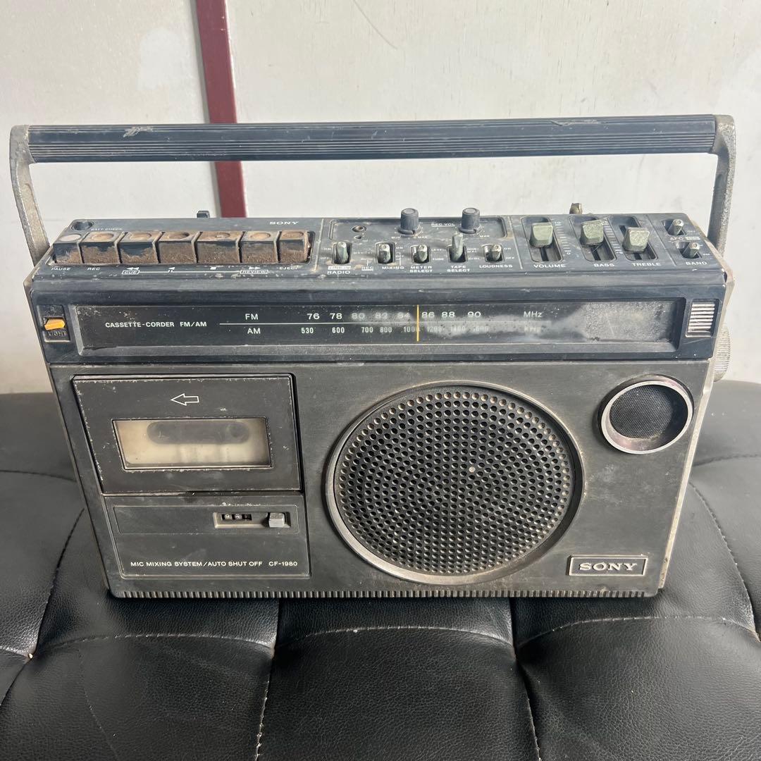 SONY ソニー CF-1980 ラジカセ ジャンク 昭和 レトロ ビンテージ