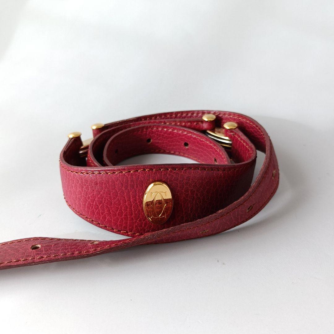 ✨美品✨ Cartier カルティエ マストライン ベルト ボルドー トリニティ