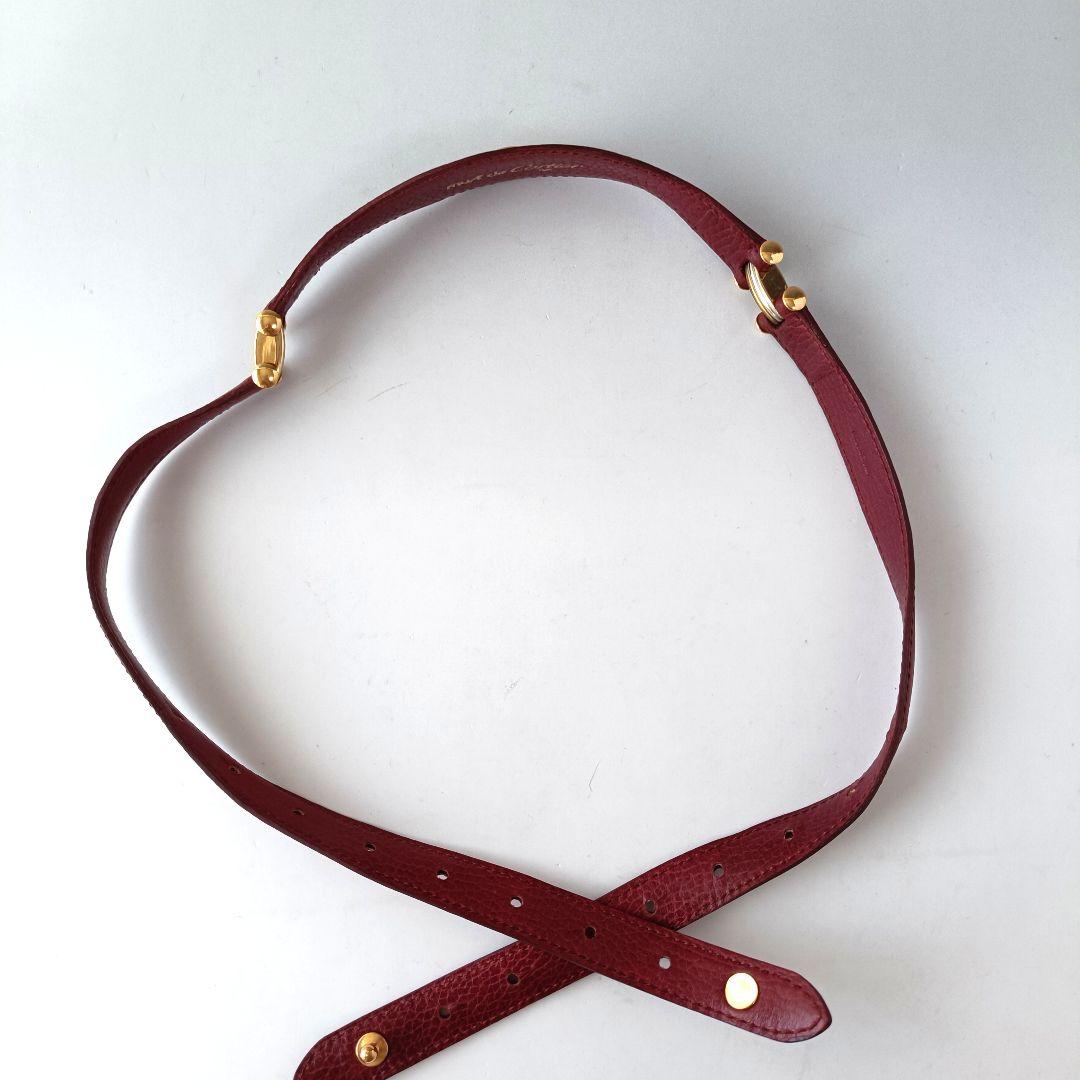 ✨美品✨ Cartier カルティエ マストライン ベルト ボルドー トリニティ