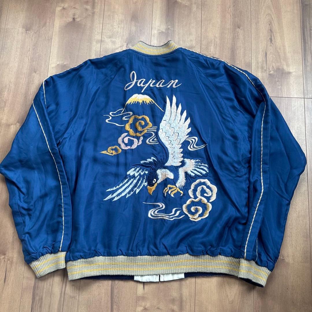 Hide テーラー 東洋 スカジャン 青鷹 TAILOR TOYO テーラー東洋 スカジャン EAGLE×BLUE TIGER 鷲 青虎