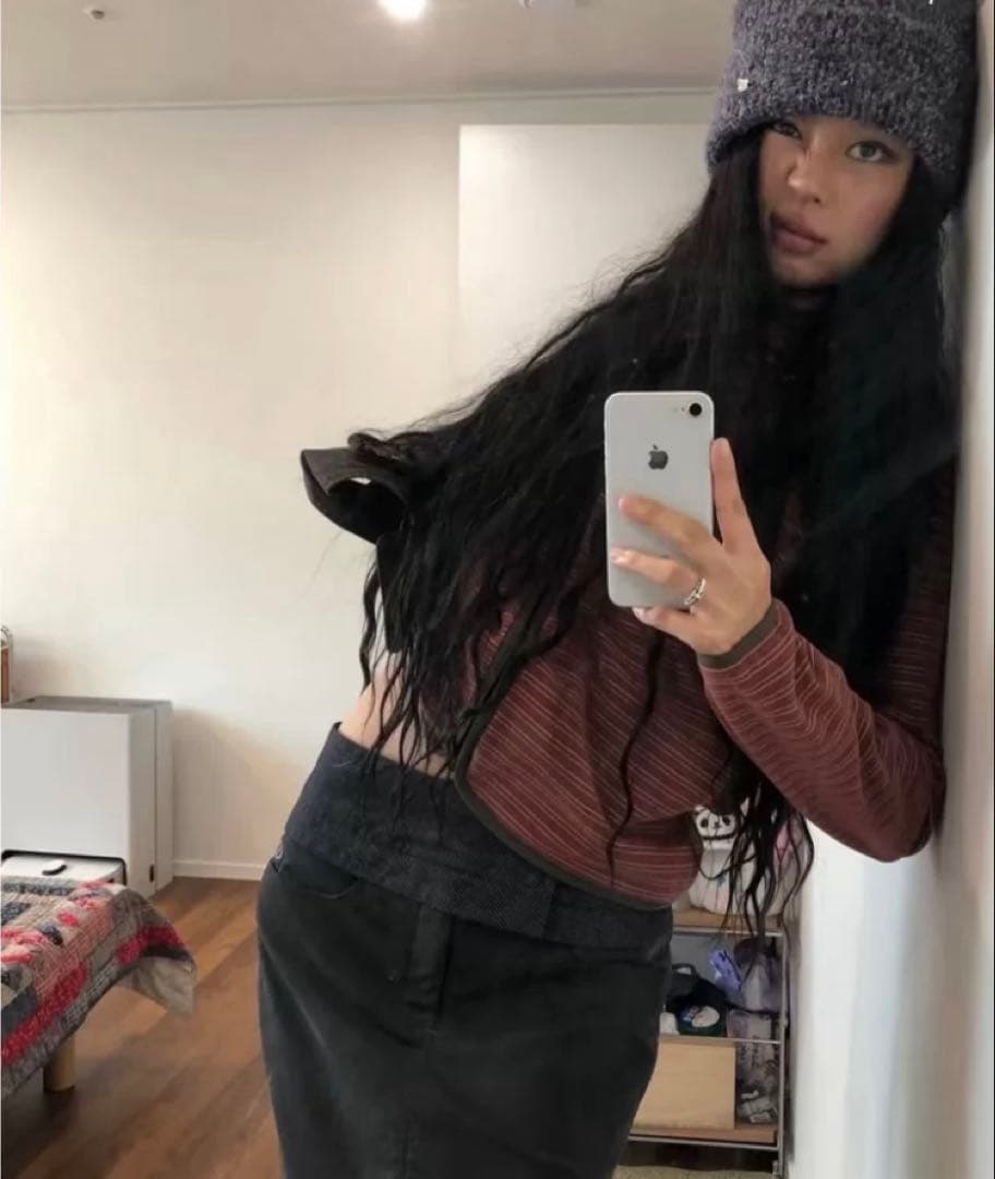 coyseio タイトスカート ひざ丈. ブラウン色 - メルカリ