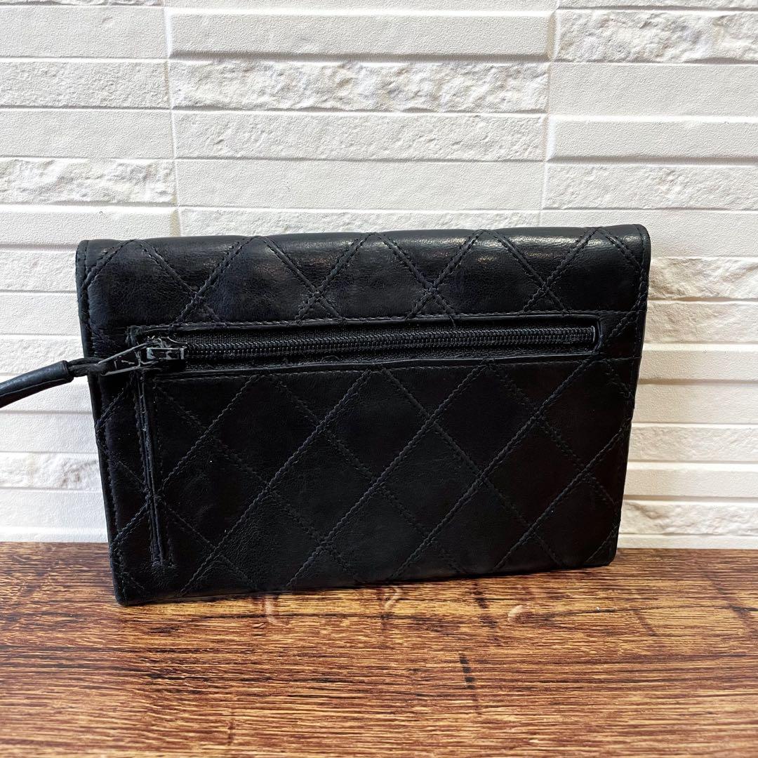 シャネル マトラッセ ラムスキン ビコローレ カード  ケース 財布