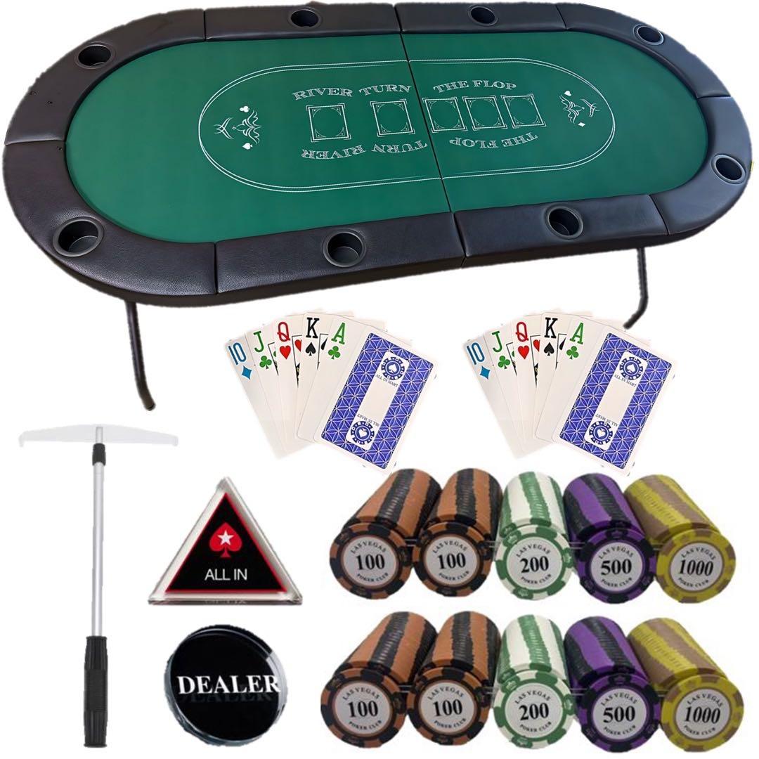 【あ】すぐ遊べる　ポーカーテーブルセット【8人用】 np11878bl001.jpg