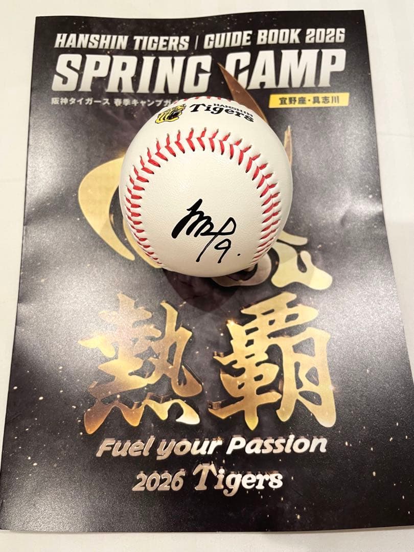 阪神タイガース 立石正広 直筆サインボール 2026沖縄キャンプ限定球