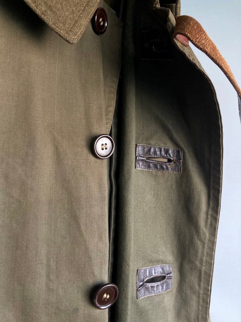 50s Vintage Dutch Army Motorcycle Coat