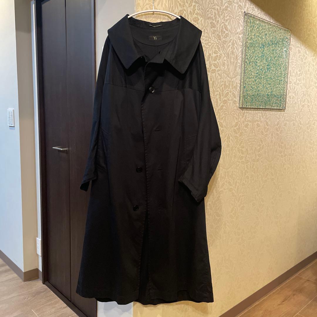 Y's コットンツイル　ロングケープコート