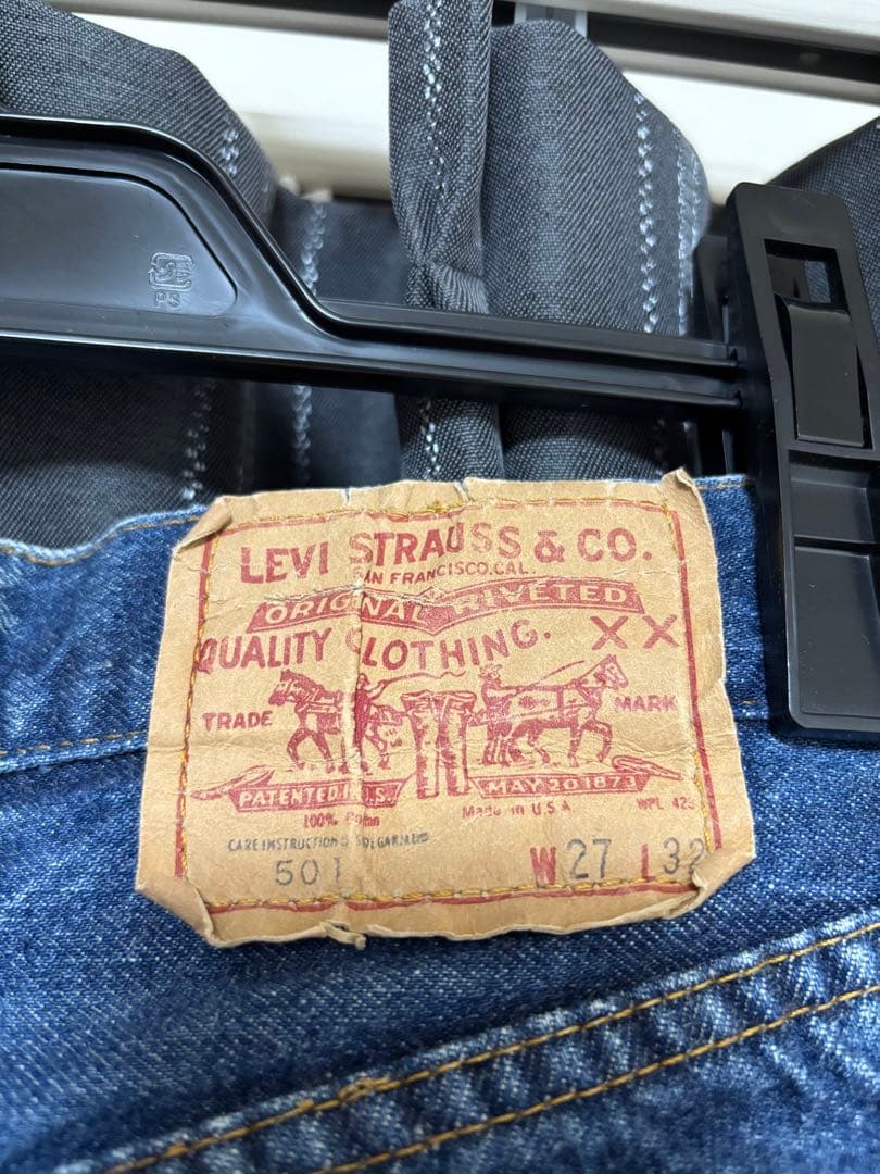 リーバイス501 66後期 ボタン裏6 w27L32 - メルカリ