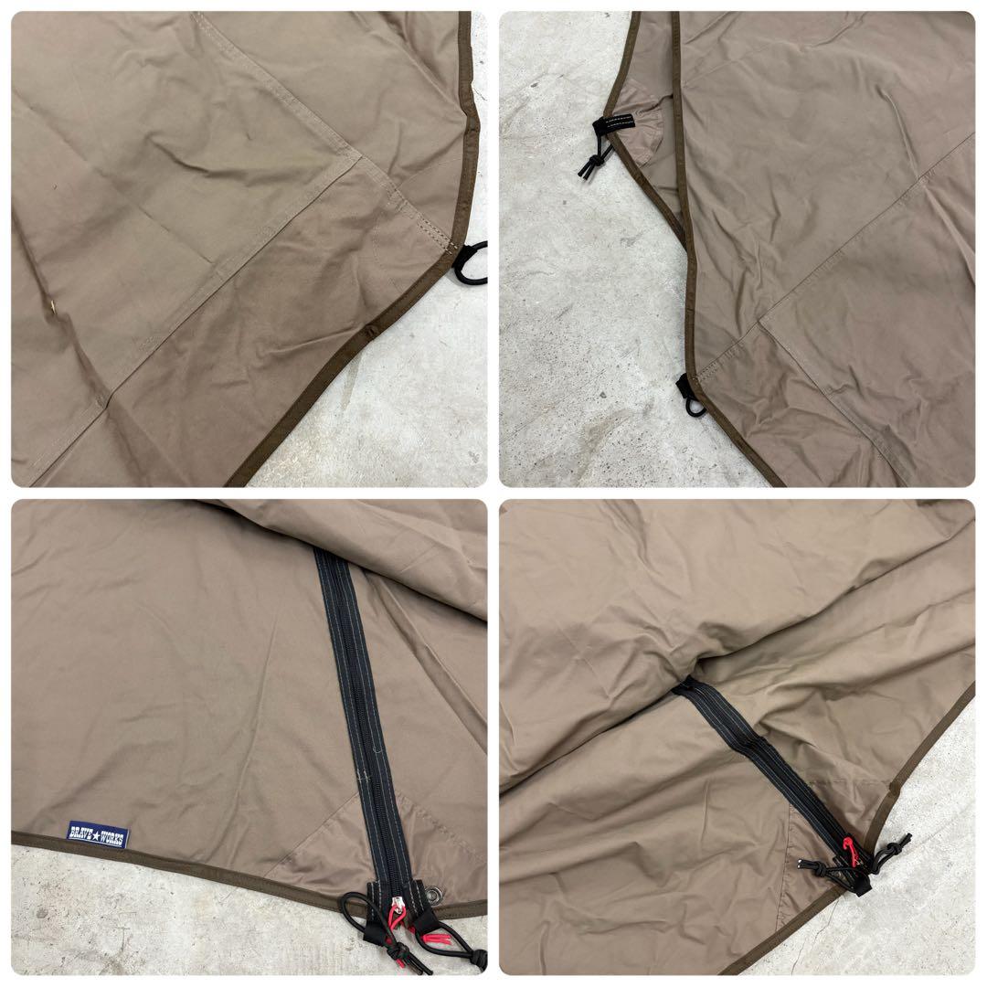 テンマクデザイン 炎幕 グランドシート付き 廃盤 パップテント ソロ