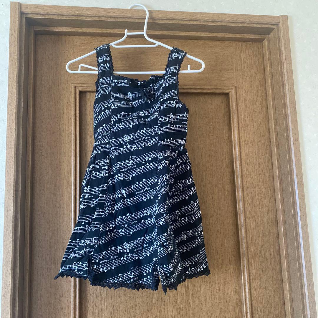 mezzo piano 音符柄ノースリーブワンピース 130 - メルカリ
