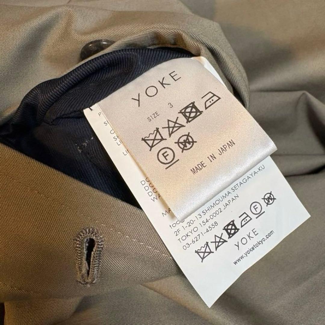 美品 YOKE リバーシブルトレンチコート サイズ3