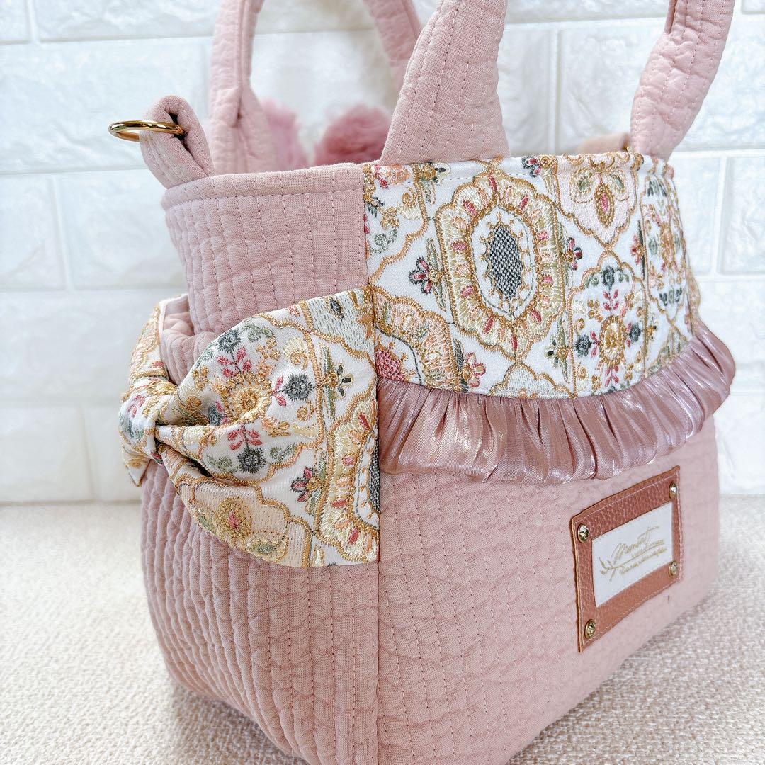 コヤンイサムチョン サイドポケットトートバッグ ピンク ルミちゃん