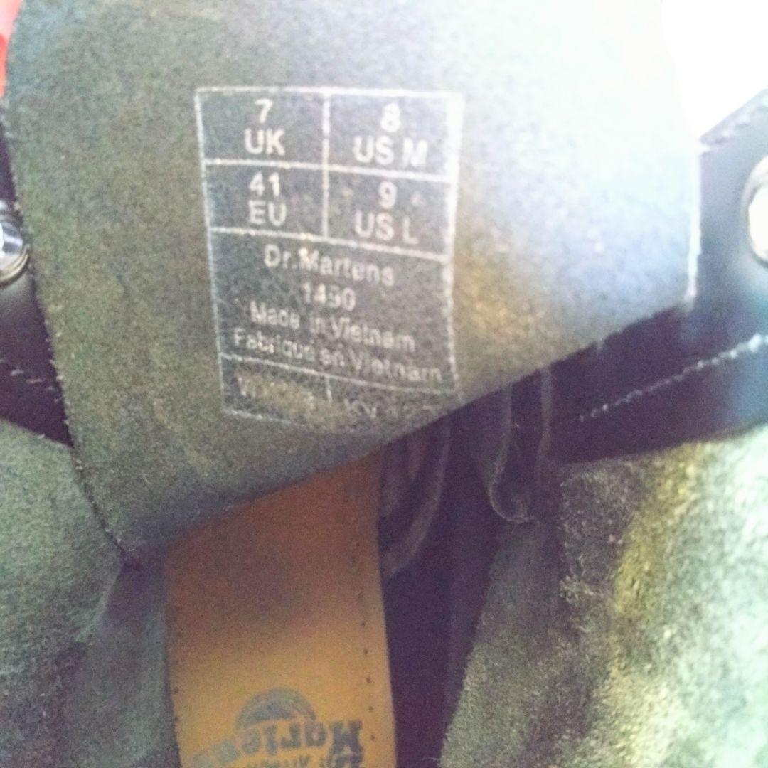 極美品 ドクターマーチン 10ホールシューズ 1490 UK7 ブラック