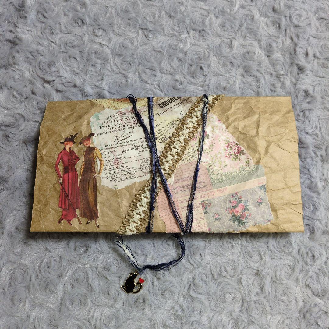 93．おすそ分けファイル 見開きタイプ ジャンクジャーナル 素材付き 1