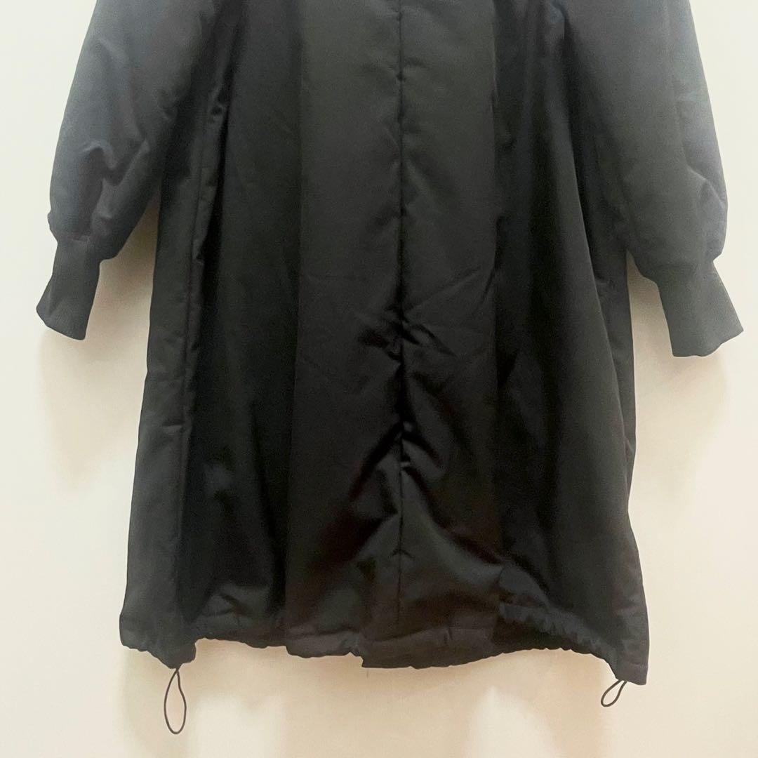 美品 antiqua アンティカ ブラック 中綿 ロングコート 冬