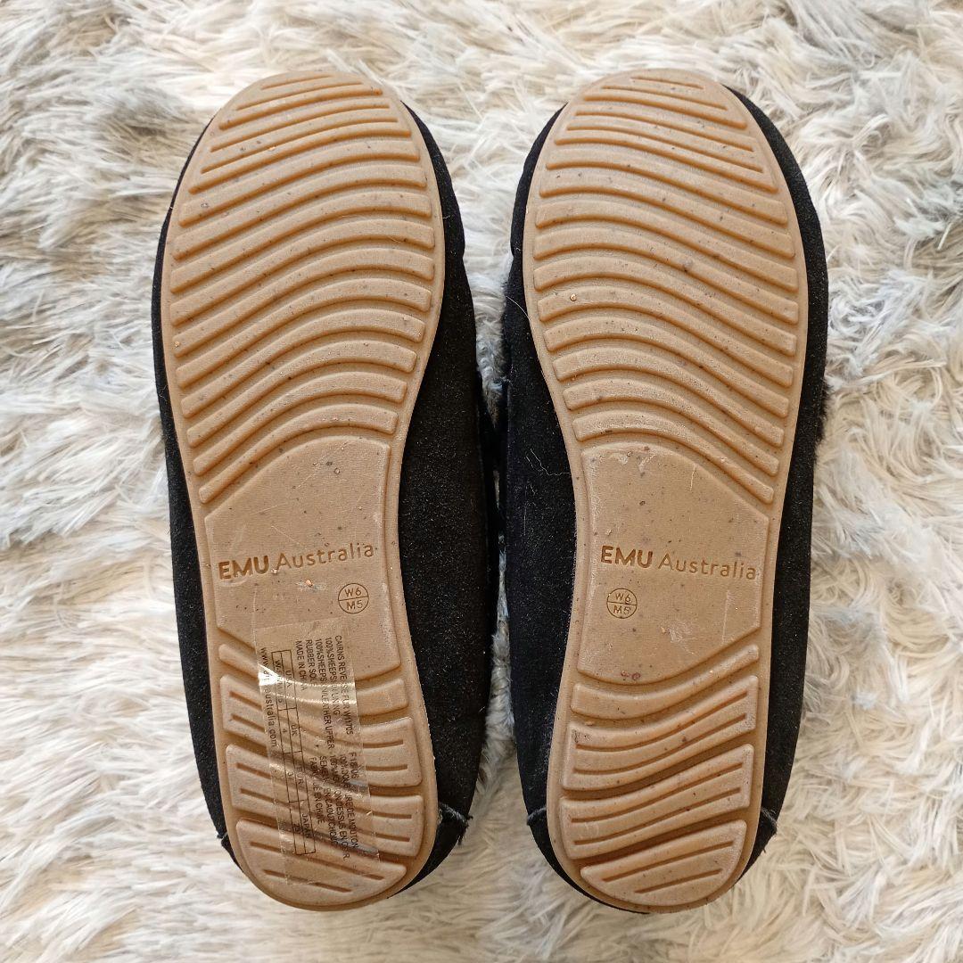 未使用品 EMU Australia エミュ ムートン モカシン 黒 ケアンズ - メルカリ