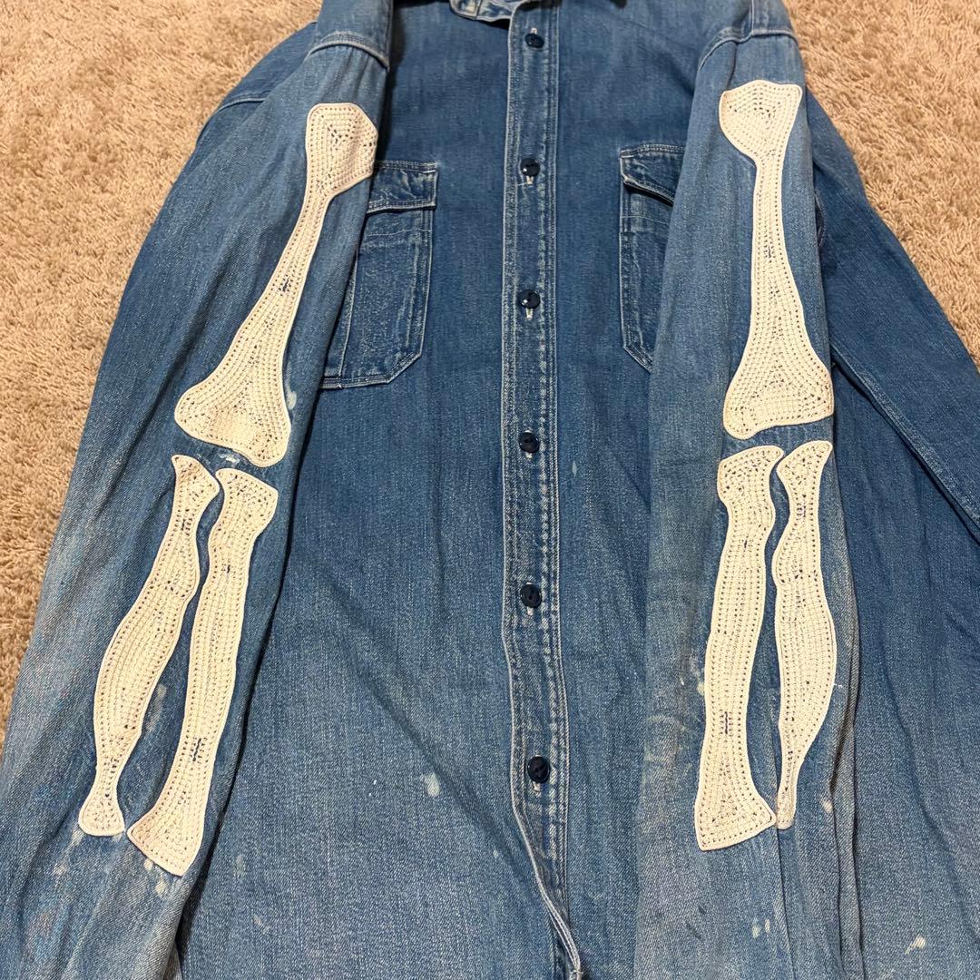 kapital キャピタル 8oz ボーン刺繍 デニムシャツ サイズ4 - メルカリ
