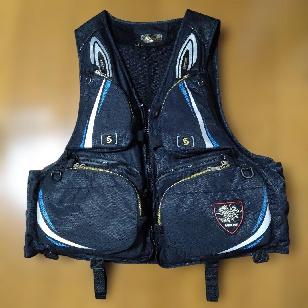 SUNLINE フィッシングベスト Amazon | [サンライン] 釣具 フローティングベスト メンズ ブルー