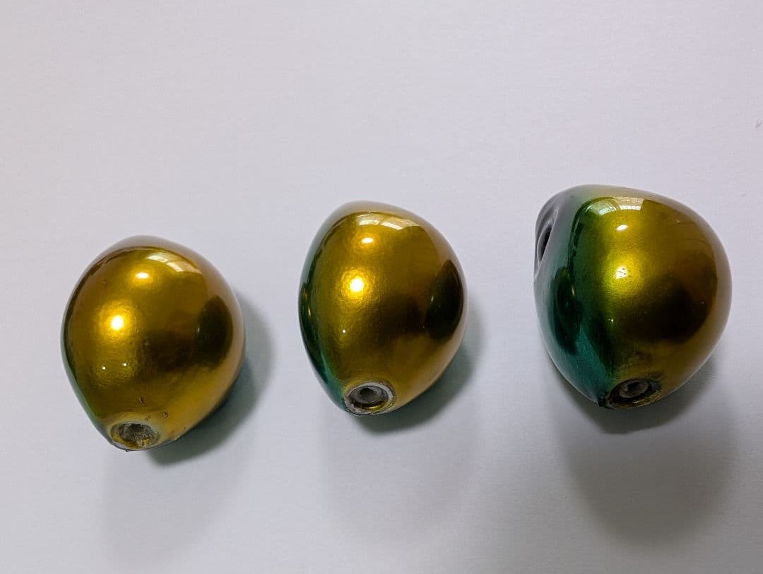 なみだまTG 3個セット タングステン グリーンゴールド ケイムラ