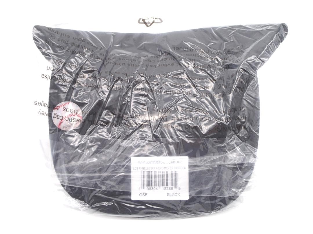 ミスターカートゥーン ドジャース フォーティーセブン グラフィティ キャップ 黒