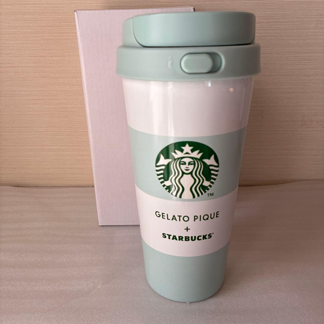 スターバックス ジェラピケコラボ ボーダーステンレスTOGOボトル