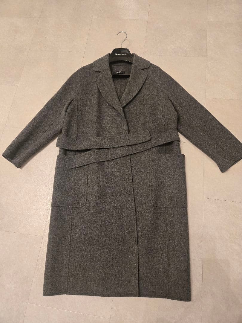 S Max Mara グレー ウール　コート 36 Max Mara（マックスマーラ） S Max Mara エス コート アウター PAOLORE