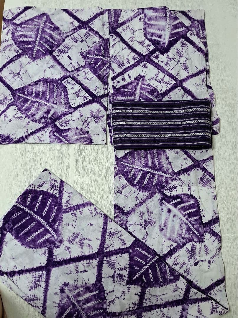 絞り浴衣 有松絞り 大きな葉っぱ 南部紫根染め 000000031705-02.jpg?size=l&w=