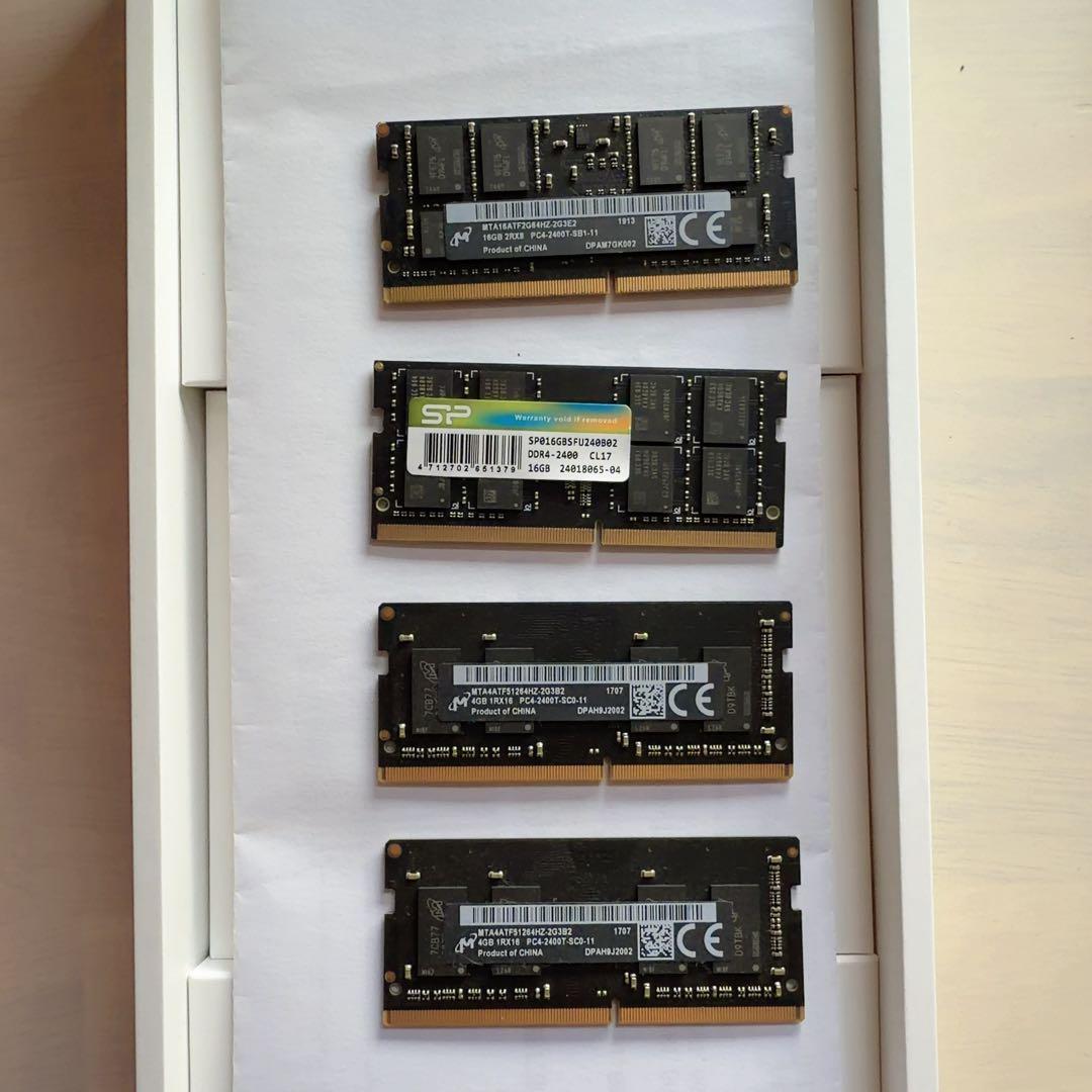 DDR-2400(PC4-19200)16GB×2、4GB×2 A-Tech 16GB (4x4GB) DDR4 2400 MHz UDIMM PC4-19200 (PC4-2400T) CL17