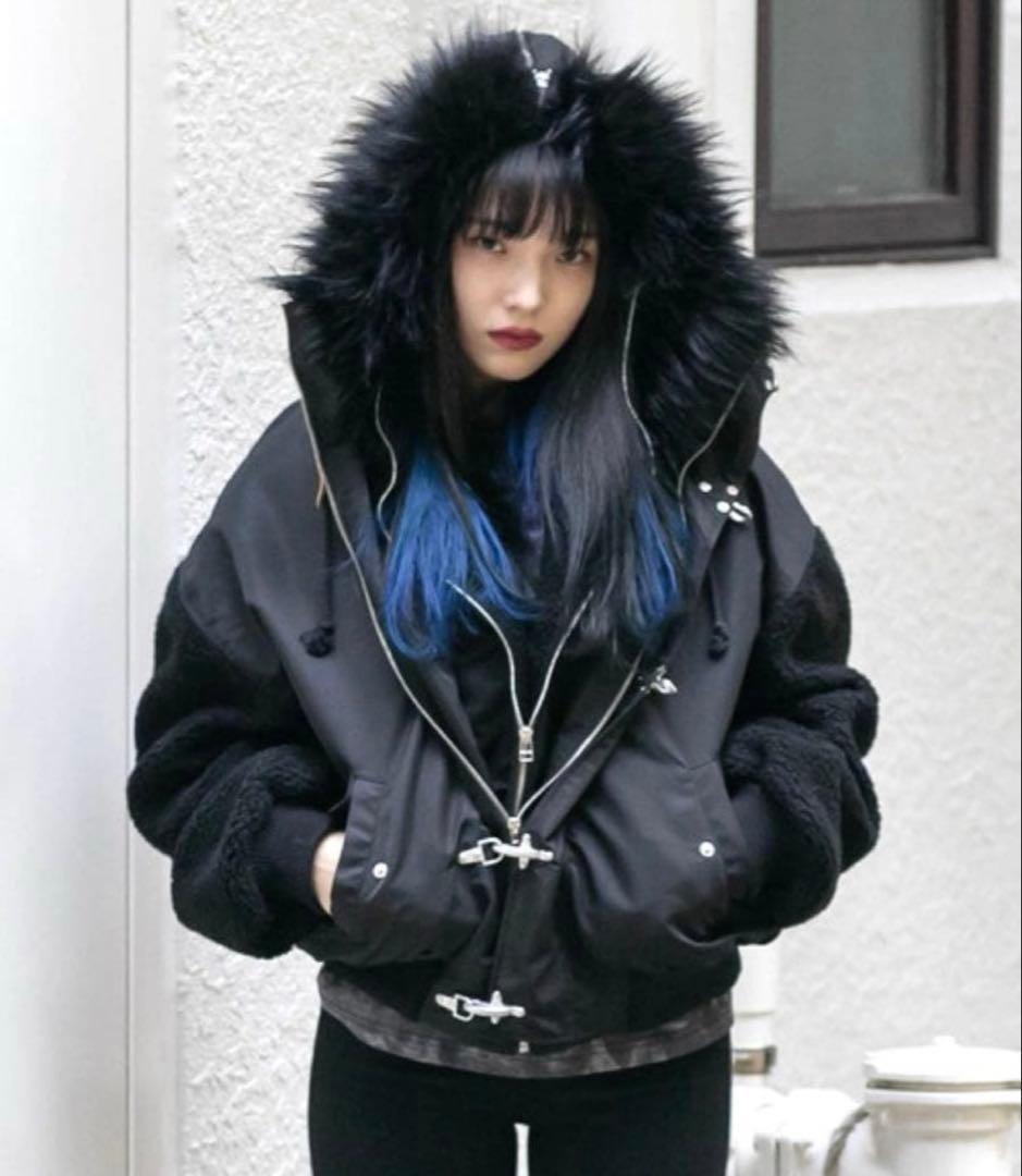 RASVOA ラスボア ファイヤーマンボアフライトジャケット ブラック