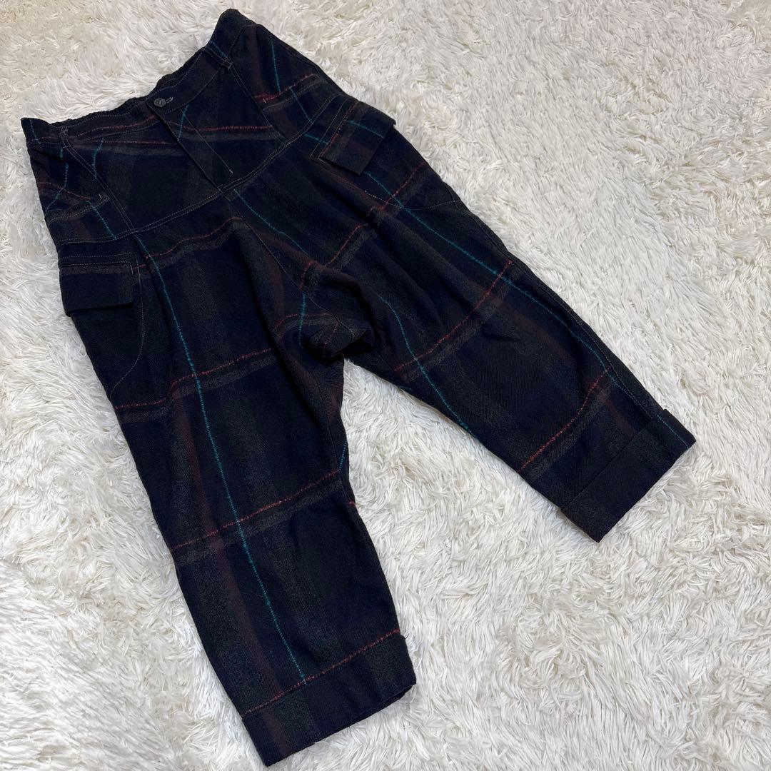 Cube-Cube（センソユニコ）ウールチェックサルエルパンツ38 - メルカリ