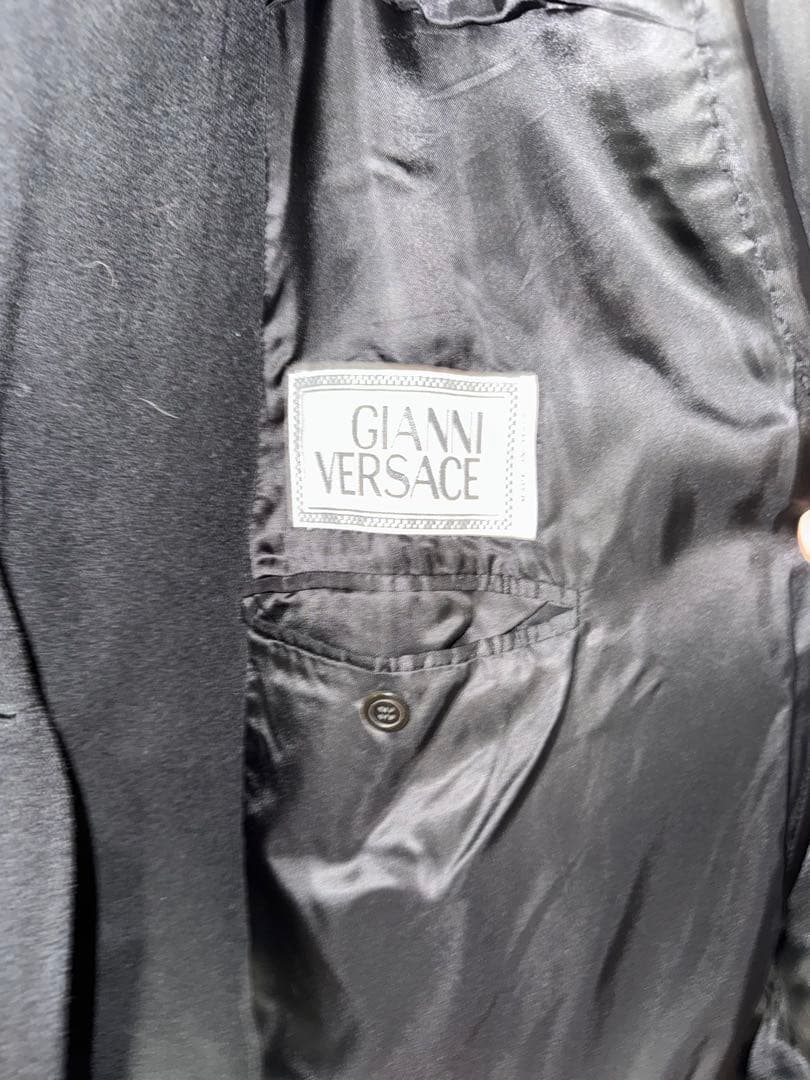 DWI 様専用】Gianni Versace ダブルブレスト ロングコート - メルカリ