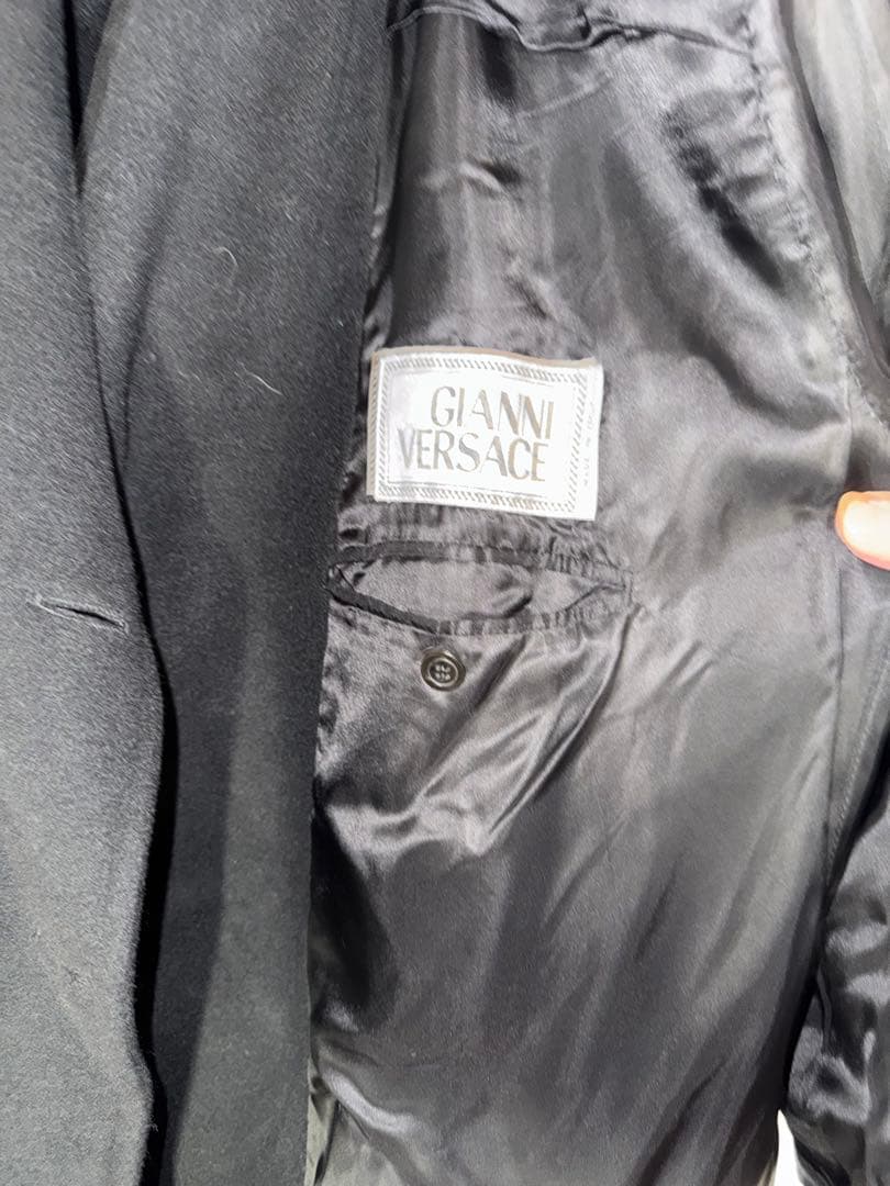 DWI 様専用】Gianni Versace ダブルブレスト ロングコート - メルカリ