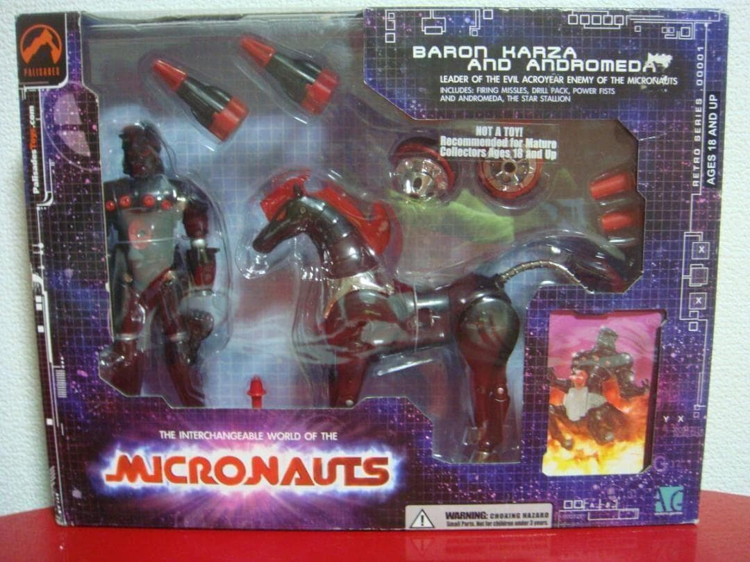 MICRONAUTS　＊鋼鉄ジーグ＆パーンサロイド　黒＊【アメリカ版ミクロマン】 ダイナマイトアクションS! 鋼鉄ジーグ ブラックver.＆パーンサロイド
