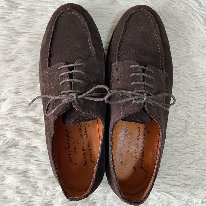 本日限定セール】ジャランスリウァヤ スエード Uチップ グリーン