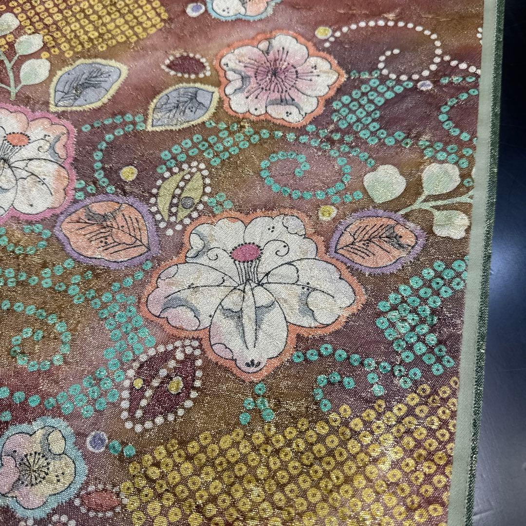 11-80 袋帯 美品 正絹 着物 辻ヶ花