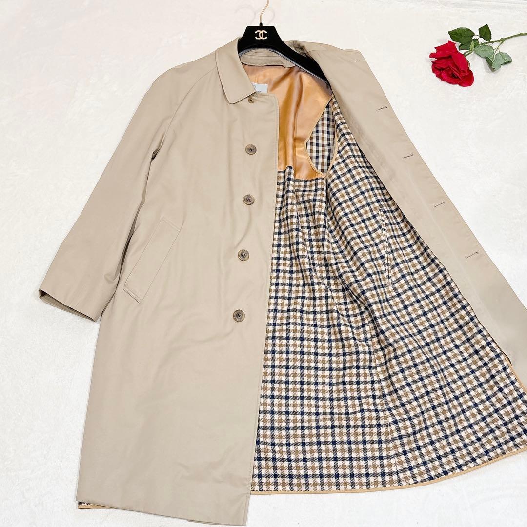 新品同様✨ アクアスキュータム ステンカラーコート ベージュ XL