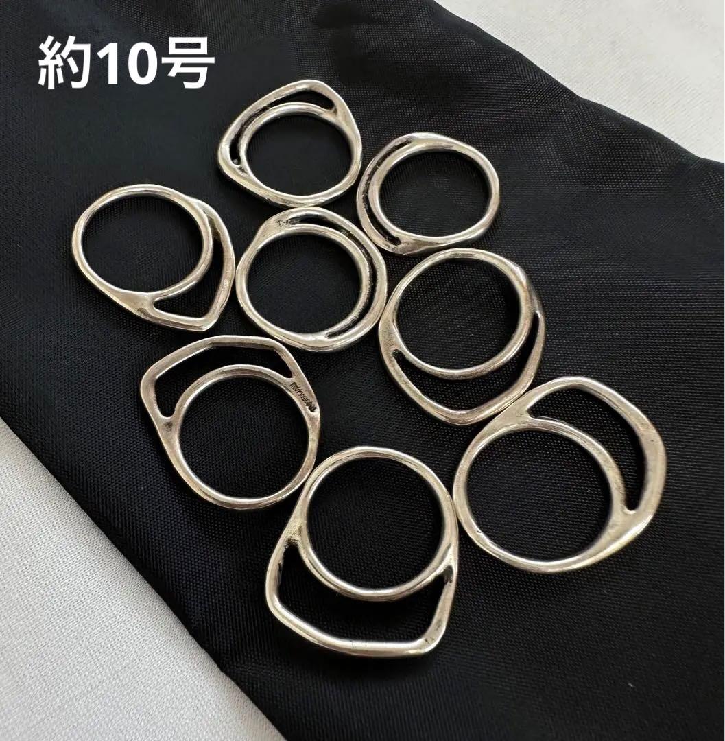 SALE‼️】イオッセリアーニ 8連リング シルバー 約10号 - メルカリ