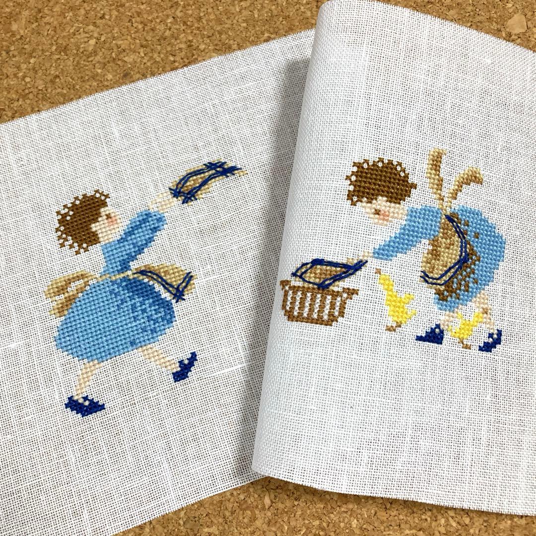 クロスステッチ☆完成品☆サモイロフさん - メルカリ