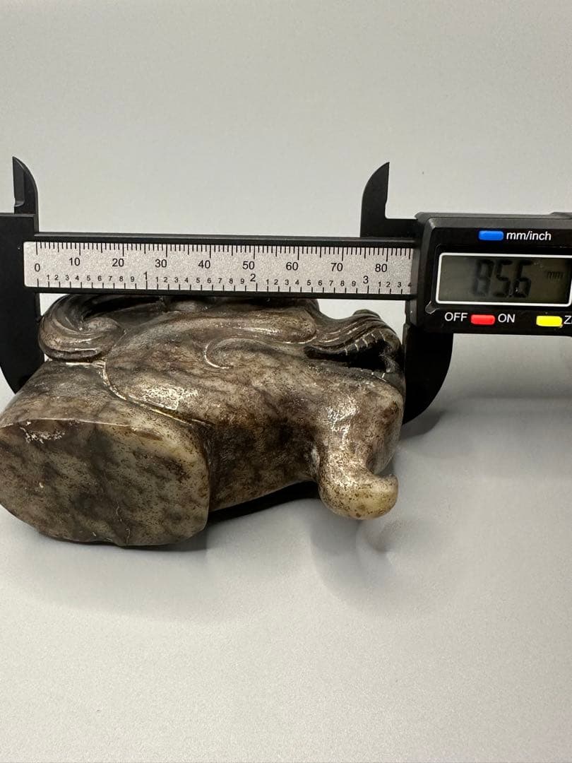 中国古美術 古玉文化 紅山文化 玉龍头 祭祀器 美品 磁石に反応あり